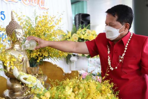 กิจกรรมสืบสานประเพณีสงกรานต์ บนฐานวิถีชีวิตใหม่ ประจำปี 2565